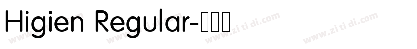 Higien Regular字体转换 Higien Regular字体转换